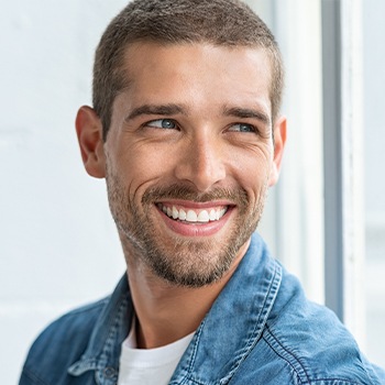 Man with gorgeous smile after cosmetic dentistry