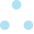 Icon of circle connecting three dots