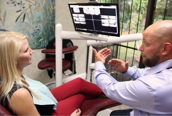 doctor johnson talking to patient
