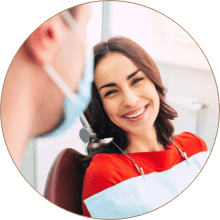 woman smiling