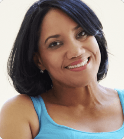 woman smiling