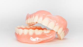 a set of natural-looking dentures in Jacksonville